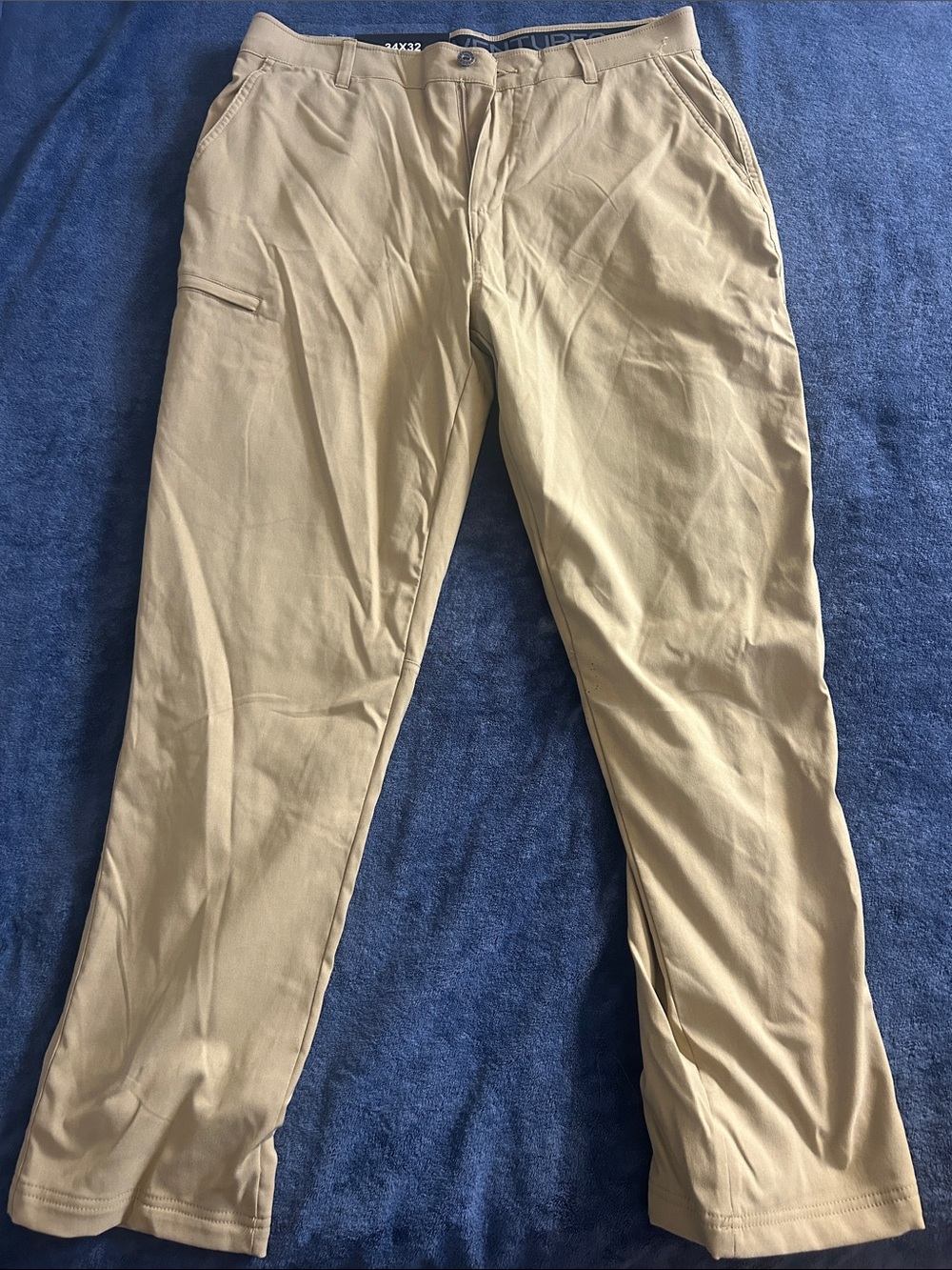 Gerry Weber Men's Khaki Straight-Leg Chinos